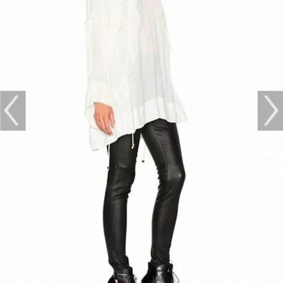 Rare IRO Birle ruffle black tunic blouse - Picture 4 of 15